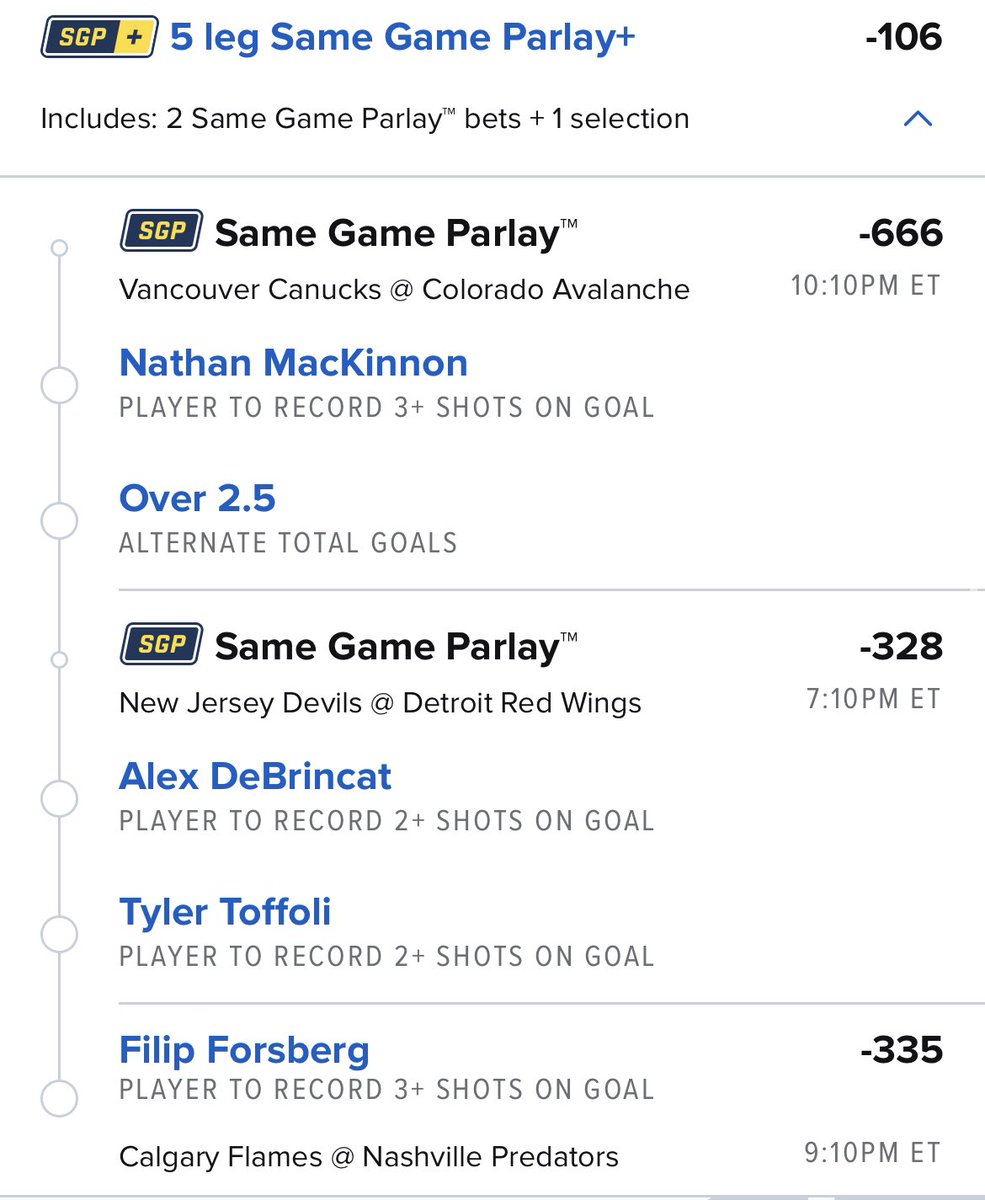 Chedzz's tweet image. DAY SIX - NHL LADDER / $10,000 CHALLENGE 🏒🪜💰

Research in the comments below! We are halfway there! 

Will giveaway $200 ($100 to 2 People). Follow me and RT this post to enter. 

#NHLPicks #GamblingX