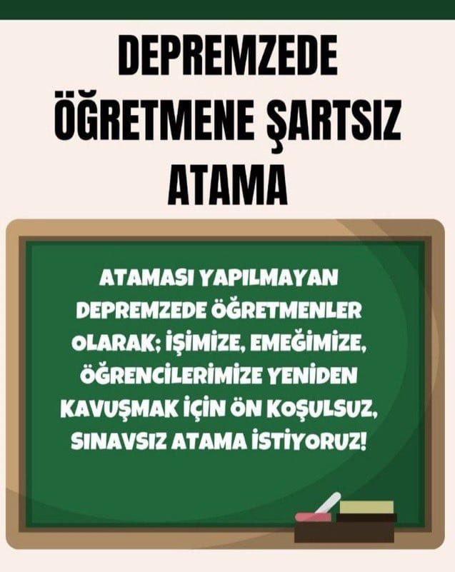 ERHANIMSEYTOGLU's tweet photo. @HuseyinYayman @mehmetozhaseki Sayın vekilim sizlerle görüştük ve sesimiz olacağınızı söylemiştiniz. Tüm depremzede öğretmenler olarak sizden müjdeli haberler bekliyoruz. Eminiz ki bakan beyle bizim konumuzu görüşmüşsünüzdür. Sizlerden açıklama bekliyoruz 🙏
#DepremzedeÖgretmeneAtama 
@RTErdogan https://t.co/WFpETwTQtK