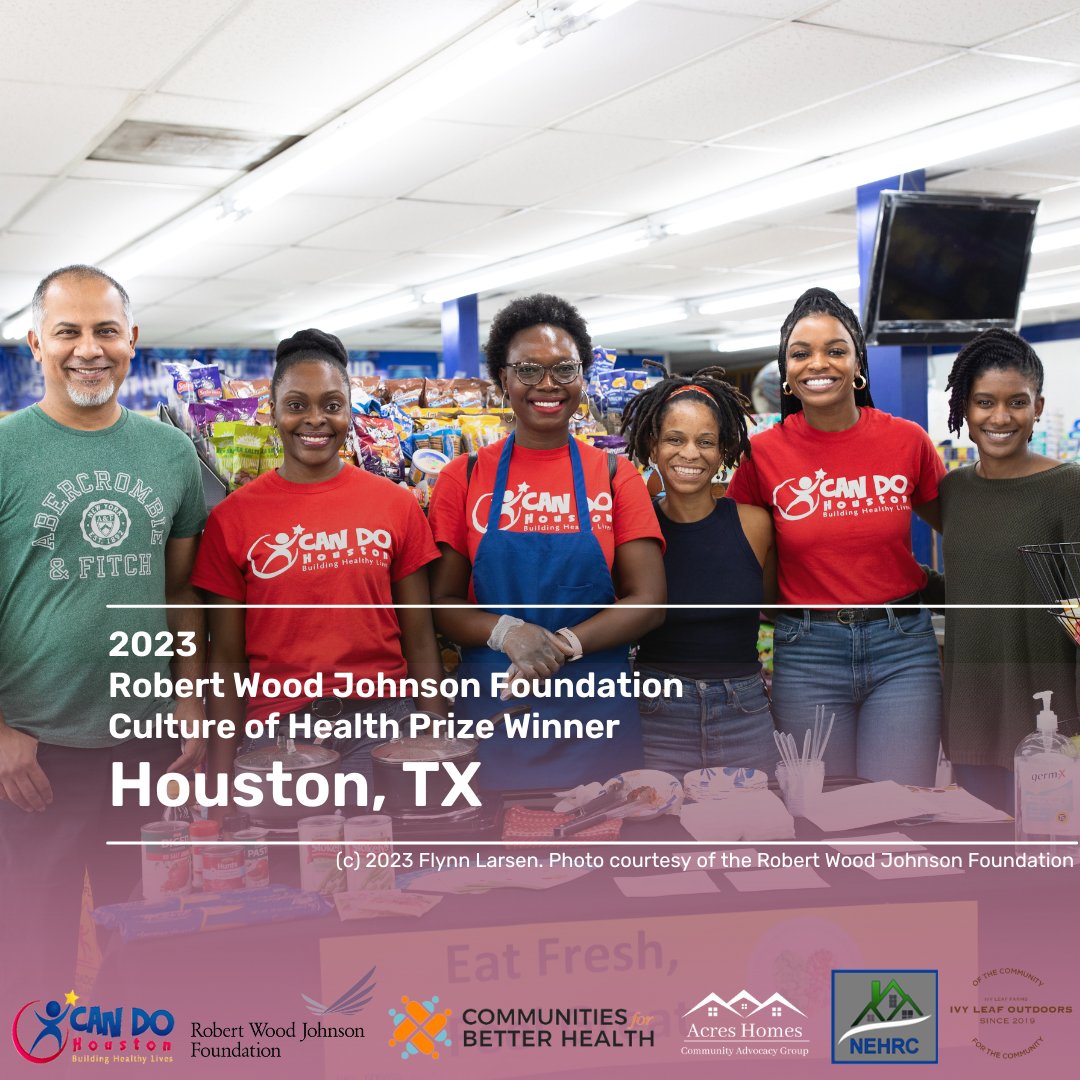 We are proud for Houston to join the ranks of incredible RWJF Culture of Health Prize alumni who are advancing health equity across the country. (c) 2023 Flynn Larsen. Photo courtesy of the RWJF. <a href="/RWJF/">RWJF</a> <a href="/AcresHomesCAG/">Acres Homes Community Advocacy Group</a> <a href="/ivyleaffarms/">Ivy Leaf Farms : A Community Farm</a> #CANDOHouston #RWJF #PrizeWinner