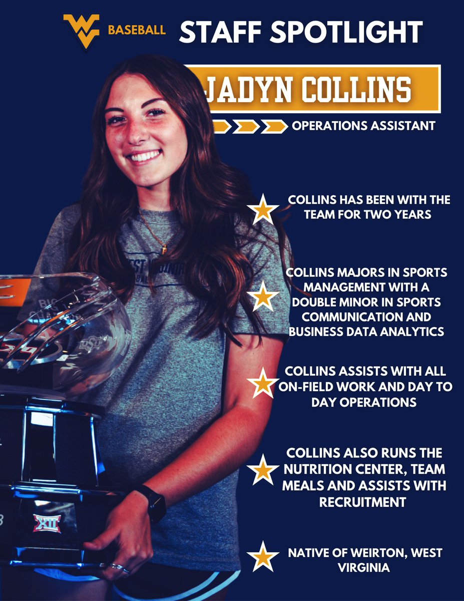 Check out Jadyn Collins’ staff spotlight!

#HailWV || #AlmostHeaven