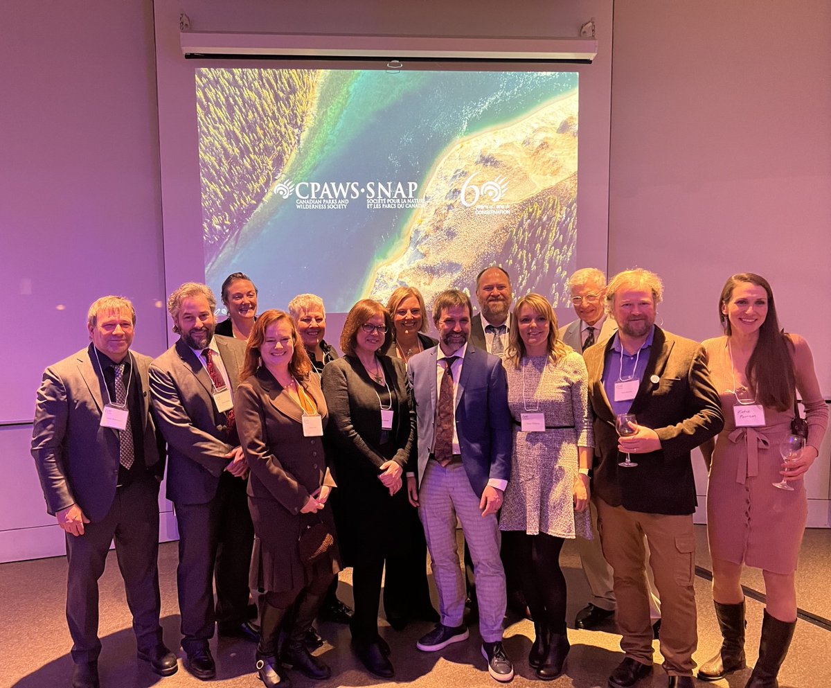 1/2 BIG thanks to all who came to the Museum of Nature last night in celebration of CPAWS' 60th anniversary 🍂🌅🌍🌱 and special thanks to Minister <a href="/s_guilbeault/">Steven Guilbeault</a> for joining us.