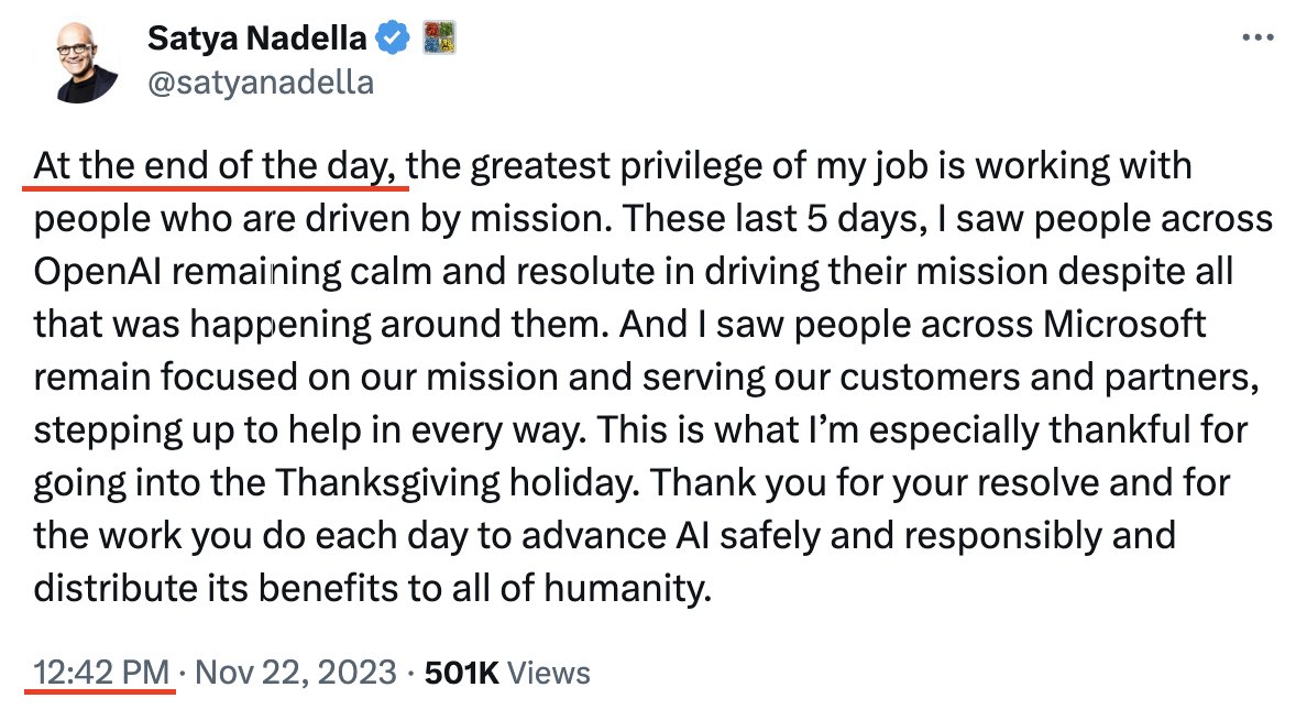 if the CEO of Microsoft still pulls all-nighters, so can you 🫡