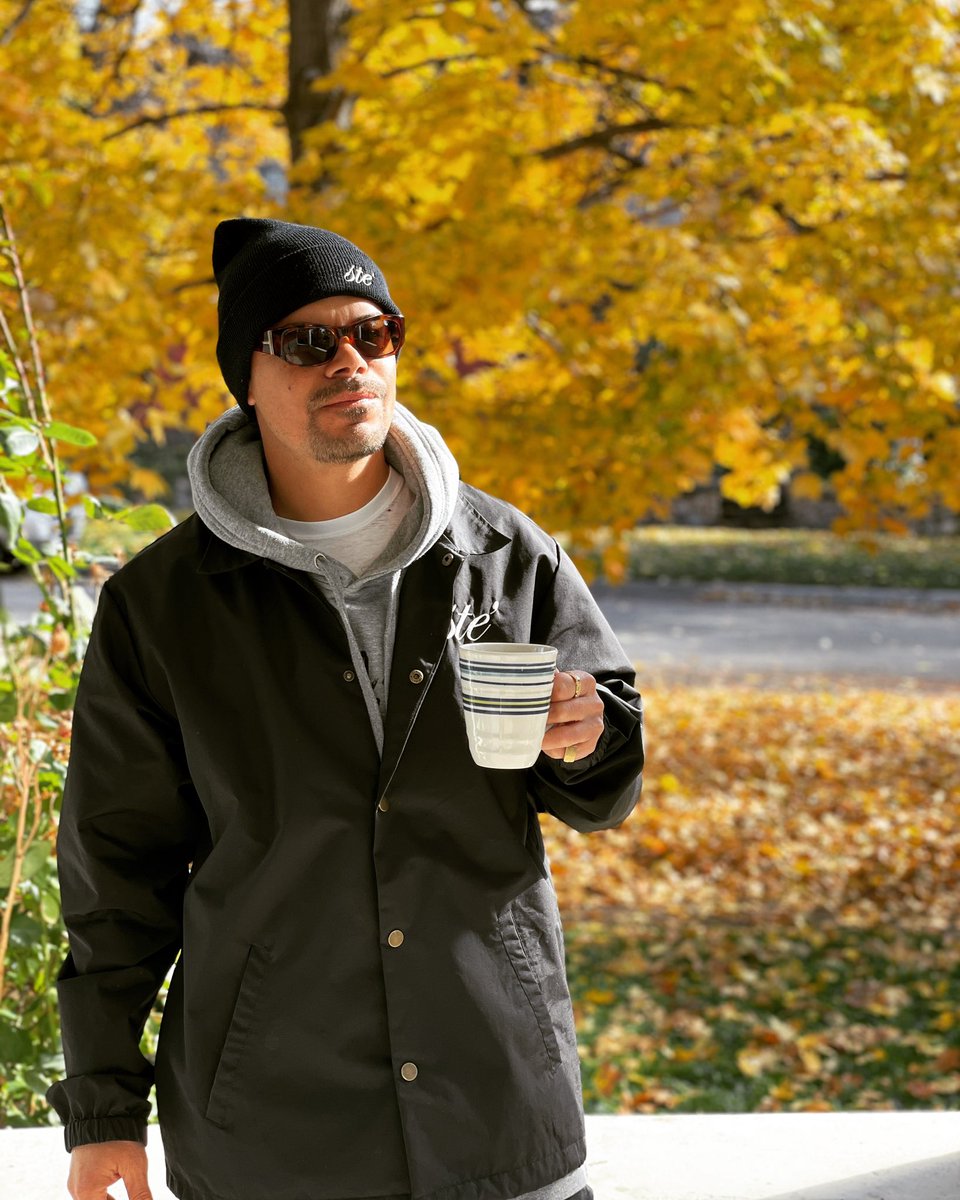 STE_code's tweet photo. @antho_herren ☕️ #ste’ #coachesjacket & #beanie #StyleThruExpression #STEcode #lifestyle #sundayfunday https://t.co/QigYBgZaR7 https://t.co/5fATk7gxOc