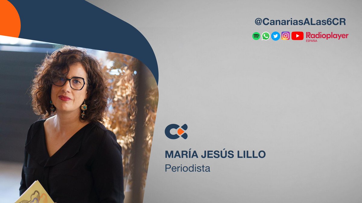 🔄Hoy, en la sección #LaContra, escuchamos opinar sobre la actualidad a la periodista <a href="/mjlillo/">María Jesús Lillo</a>.

En directo en la Radio Pública de Canarias.

📻@CanariasALas6CR
📡rtvc.es/en-directo/
