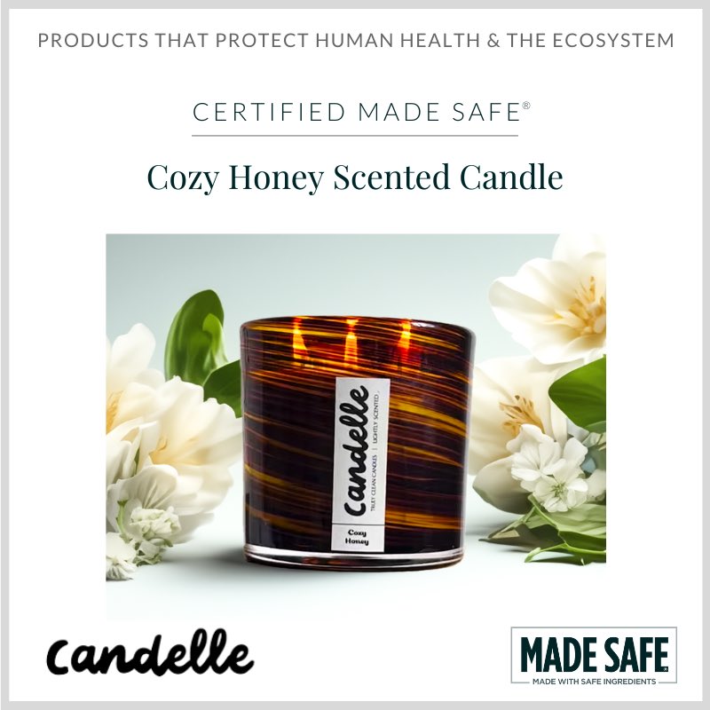 madesafehq's tweet image. Introducing MADE SAFE® Certified products from #Candelle. 

We are excited and proud to announce that Candelle has earned MADE SAFE Certification for their Cozy Honey Scented Candle. 🔗SHOP: candelleinc.com 

#madesafe #madesafecertified #naturalcandles #candles