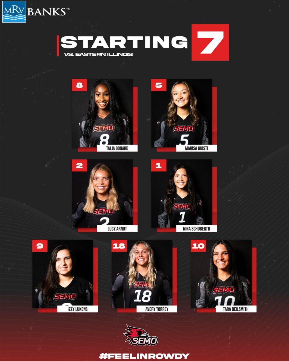 WE ARE SET FOR VOLLEYBALL ‼️     

Here is how the Redhawks will start the 2023 Championship Match inside Lantz Arena 😤  

#FeelinRowdy