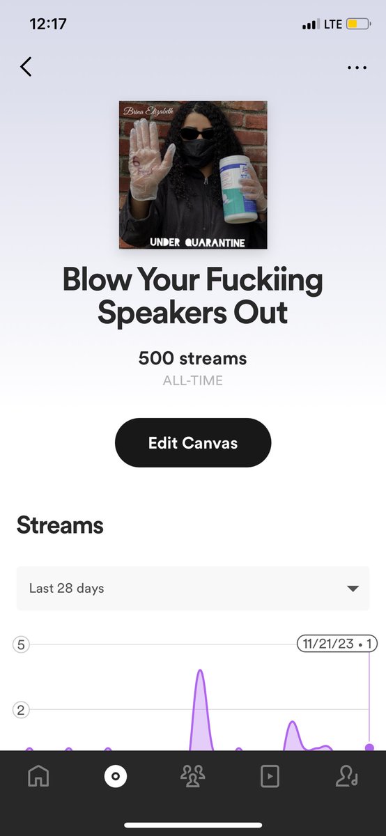 Proud to announce that Blow Your F***ing Speakers Out has become the first song to hit 500 streams on Spotify. Thank you for your support. Greater things are coming #explorepage #singingvideos #music #youtube #musician #singer #songwriter #rock #metal #originalsong #womeninmusic