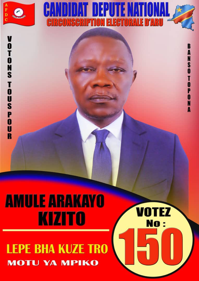 arakayo_amule's tweet photo. Pour cette année électorale, nous sommes engagés résolument pour conduire à la victoire écrasante du chef de l’État le candidat numéro 20. et ceci pour un sang nouveau à l’Assemblée nationale.
@PLukwebo @afdc_a1 https://t.co/gWxnWeaovq