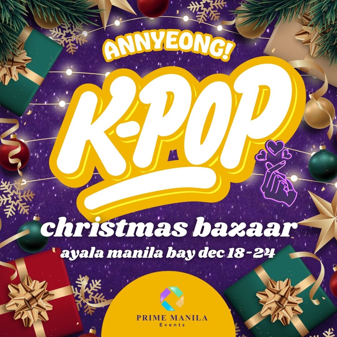 CALL FOR KPOP MERCHANTS!!!

We will have a Kpop bazaar at Ayala Manila Bay from Dec 18-24 (or until 31 for bigger discount) 

‼️ LIMITED SLOTS ONLY!!! ‼️
First come first serve basis!!!

📥 Send us a message!!
