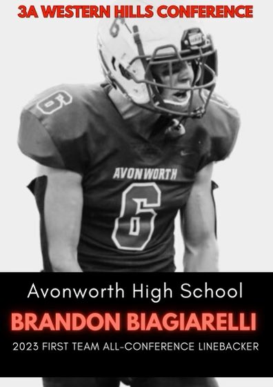 Thankful to be named 1st Team All-Conference LB! 
@AvonworthFB @AvonworthS_C @kubdog5