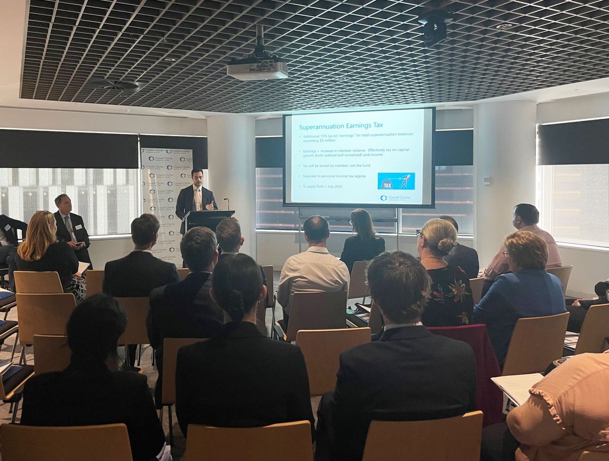 Last week, Joshua Pascale, Daniel Marateo and Peter Slegers (as Chair) of our #Tax &amp; #Revenue and #Superannuation groups presented their topical Need to Know #TaxSeries session for #accountingadvisers on the controversial proposed #Division296 #superannuationearningstax.