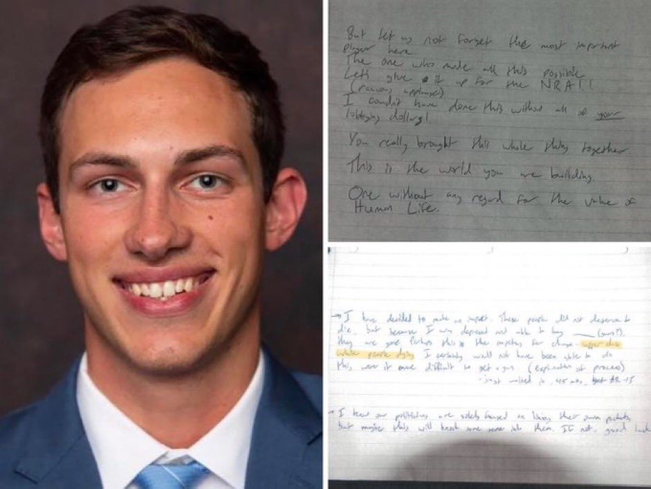 🚨🚨BREAKING: LOUISVILLE MANIFESTO RELEASED.

On April 10 2023, Connor Sturgeon 25-year-old commercial developer wrote a 13-page missive that detailed his motives for gunning down his 5 colleagues at the Old National Bank. 

The shooter wrote in his notebook that he targeted