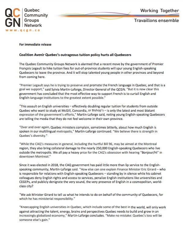 WestQuebecers's tweet photo. RAWQ wishes to communicate the @QCGN statement to our community:

The deadline to sign the petition is November 27th, click here to access the petition:
https://t.co/iW9W3mz5Qs https://t.co/C7KcIkrlwj