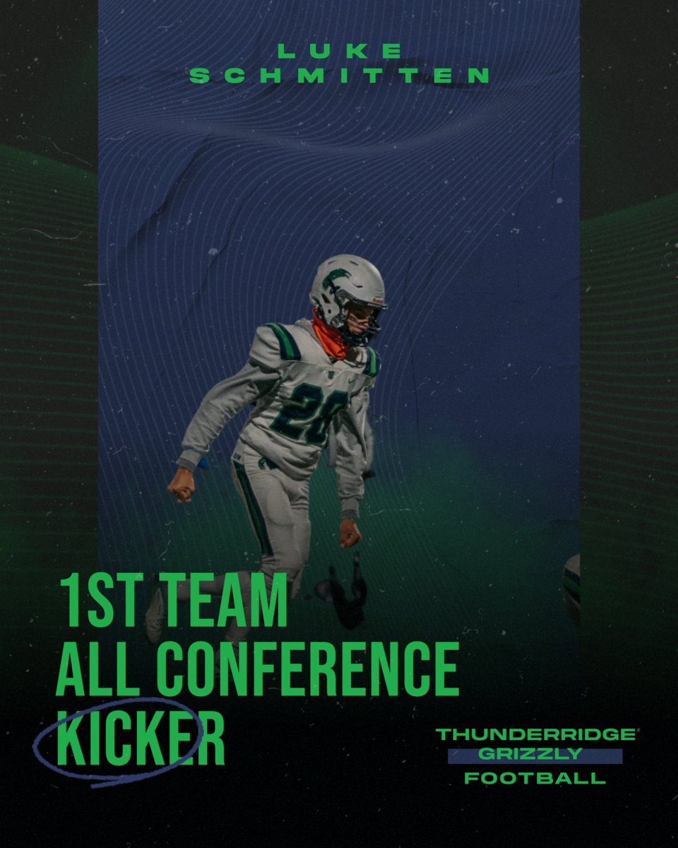 TR_GrizzliesFB's tweet photo. 1st Team All Conference K Luke Schmitten SR. Thank you and congratulation @SchmittenLuke! https://t.co/z4keSolzhu