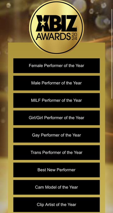 Voting is open for the @XBIZ awards and I&rsquo;ve been nominated for clip artist of the year!  Voting is EASY<a class="tags" href="/tag/xbiz">@xbiz</a>