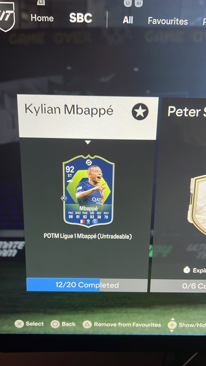 8 left 🙌🙌 

Doing the TOTW SBCs through the week was CLUTCHHHHH!!! 

Was able to do all of the 89s, 88s, some 87s with the fodder in my club,

Now just have to move the tradeable fodder from my transfer list !

Thanksgiving prep killing me today though.