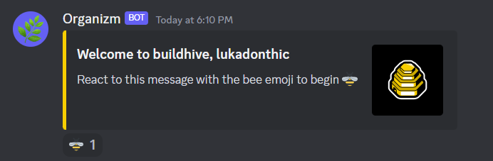 _buildhive's tweet photo. Onboarding: Getting Started With Buildhive

new builders enjoy a guided tour

when u join the discord server, our bot will guide u thru the values of buildhive, claiming ur buzzcard, and giving feedback

complete this quest to gain access to the inner hive ⬇️ https://t.co/jPaAAFKhlz
