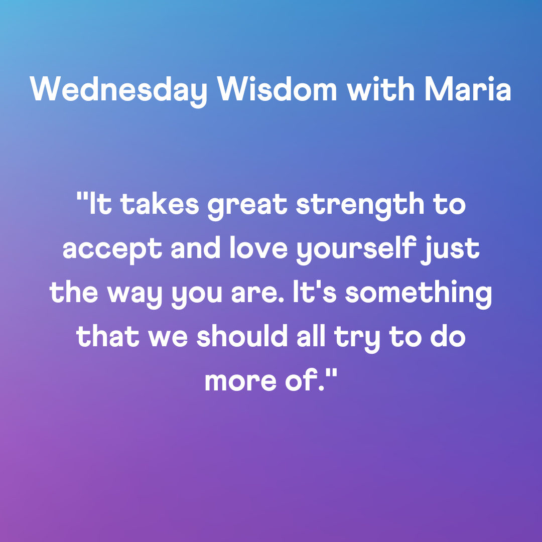Stop scrolling and read this: 
You are enough, just the way you are. Accepting yourself is your greatest strength  💪 💜