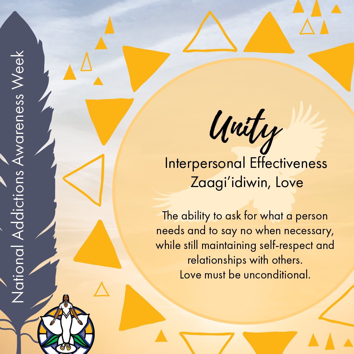 _ONWA_'s tweet photo. Celebrate National Addictions Awareness Week with ONWA.
Interpersonal effectiveness is key—navigating relationships with kindness and assertiveness.
Let love be our guide on the journey to recovery. Share your stories, spread love!
#AddictionsAwareness #LoveHeals https://t.co/McvHvBdUr5