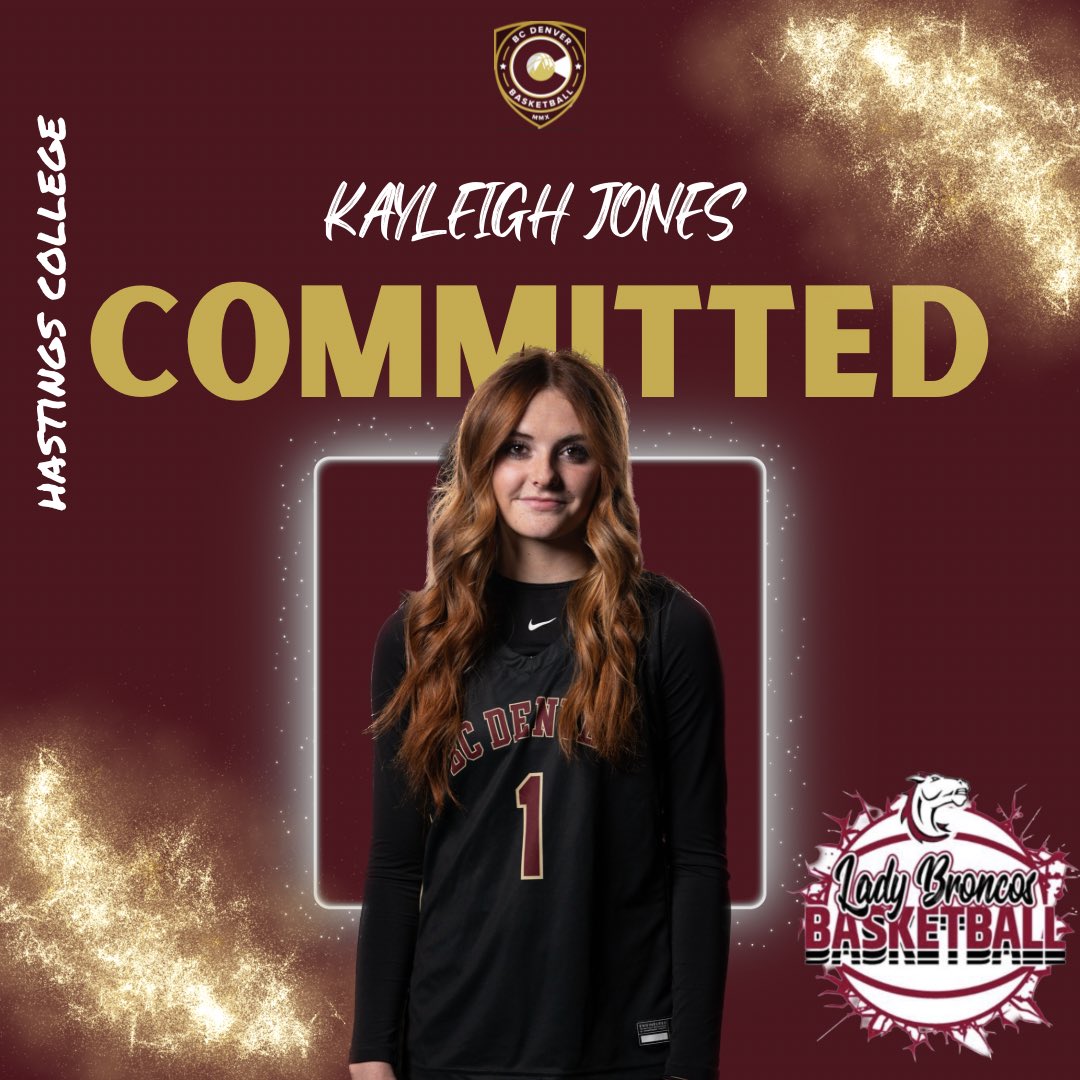 Congrats to 2024 Kayleigh Jones on her commitment to Hastings College! We are so proud of you! #BCDfam