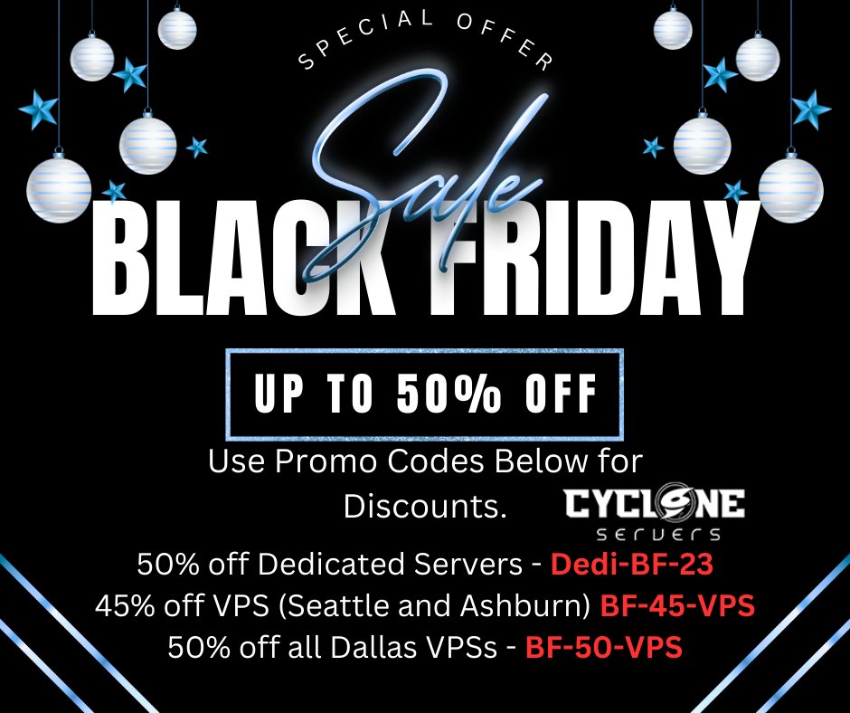 Black Friday Sales - Check the offers below! clients.cycloneservers.net