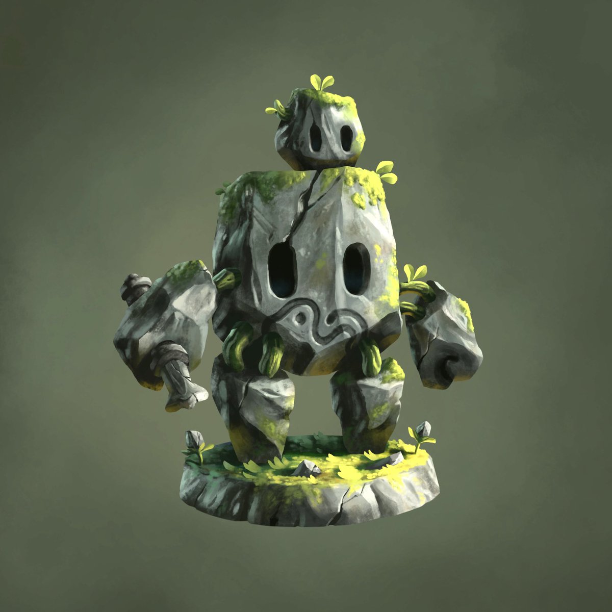 Gm friends! You just encountered Roland and Ro, members of the Rock Clan! 🪨🌱