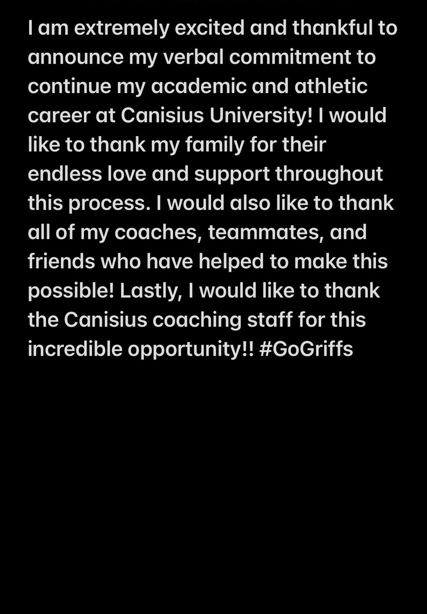 Super excited for what’s in store for the future!! Pumped to be a Griff! <a href="/GriffsSoftball/">Canisius Softball</a> <a href="/ConklinRaiders/">Raiders Fastpitch</a> <a href="/soft33rules/">Mike Curro</a>
