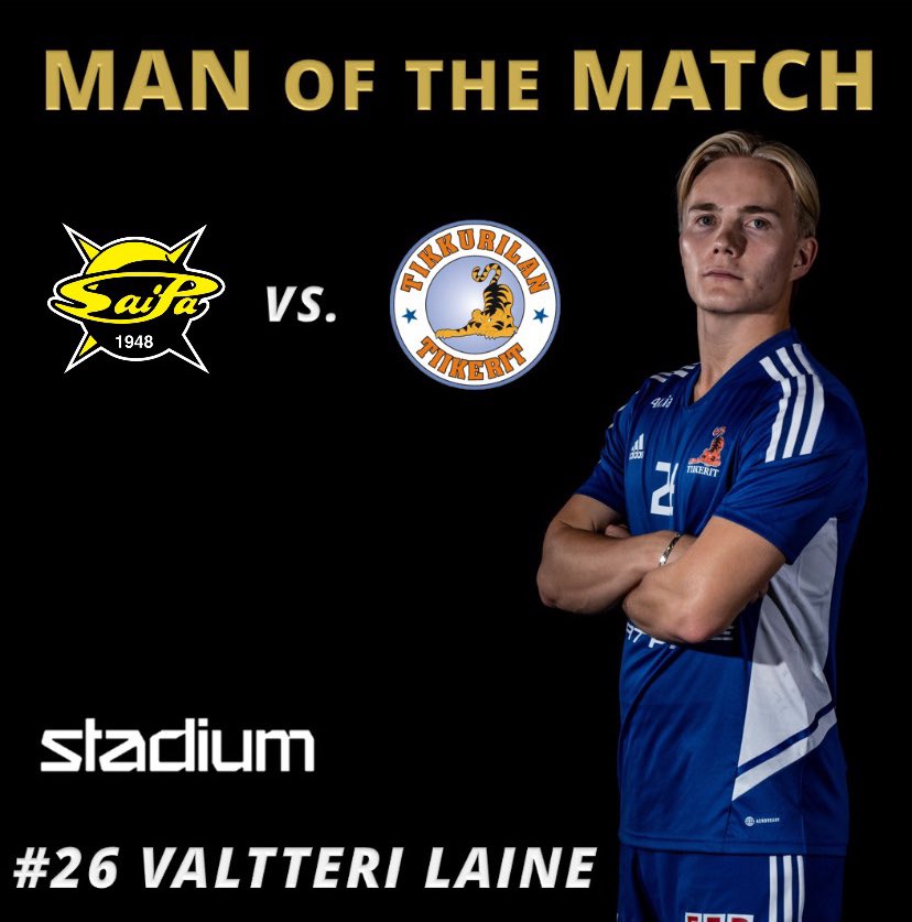 Tiikerit's tweet photo. Valtteri Laine palkittiin tänään Tiikereiden parhaana!
#tiikerisydän #salibandy #vantaa https://t.co/fbXSrmw8iA
