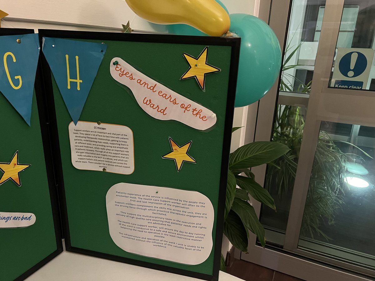 Elmleigh reception! All ready to celebrate our support workers tomorrow! #nationalsupportworkerday 🤍🩵