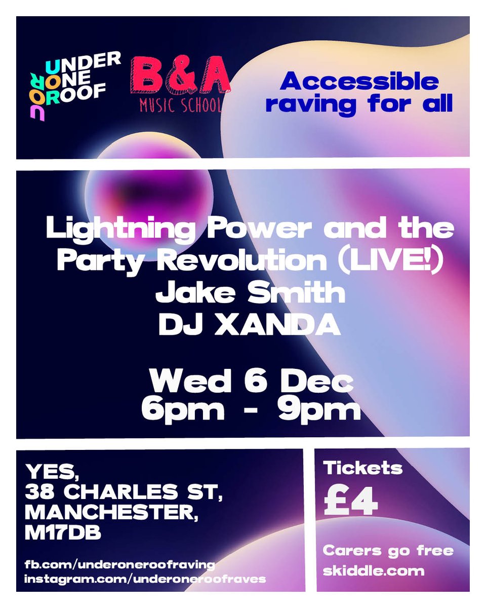THE MIGHTY "LIGHTNING POWER &amp; THE PARTY REVOLUTION" rehearsing  for their debut at Under One Roof on 6th Dec! These guys will be playing live, alongside DJ XANDA &amp; superstar Jake Smith, Dont miss it! Tickets on sale now for just £4 / carers free -&gt; skiddle.com/e/36731995 📷