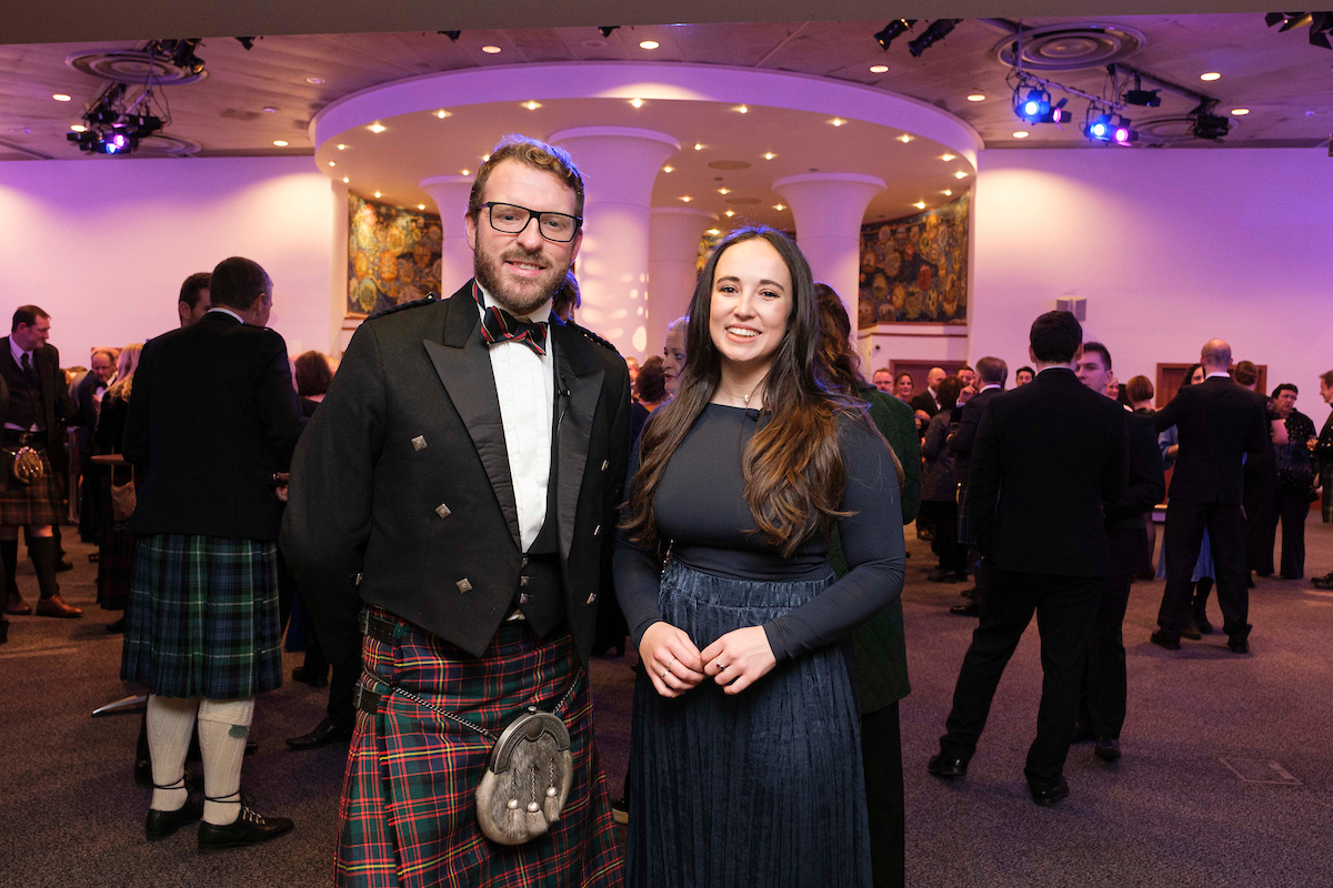 Our fabulous hosts @MeganMcCubbin and @JJChalmersRM are ready to celebrate with you all tonight and present trophies recognising the incredible projects, organisations & individuals protecting & restoring Scotland's natural environment. Good luck everyone! 🥂 📸Mike Wilkinson
