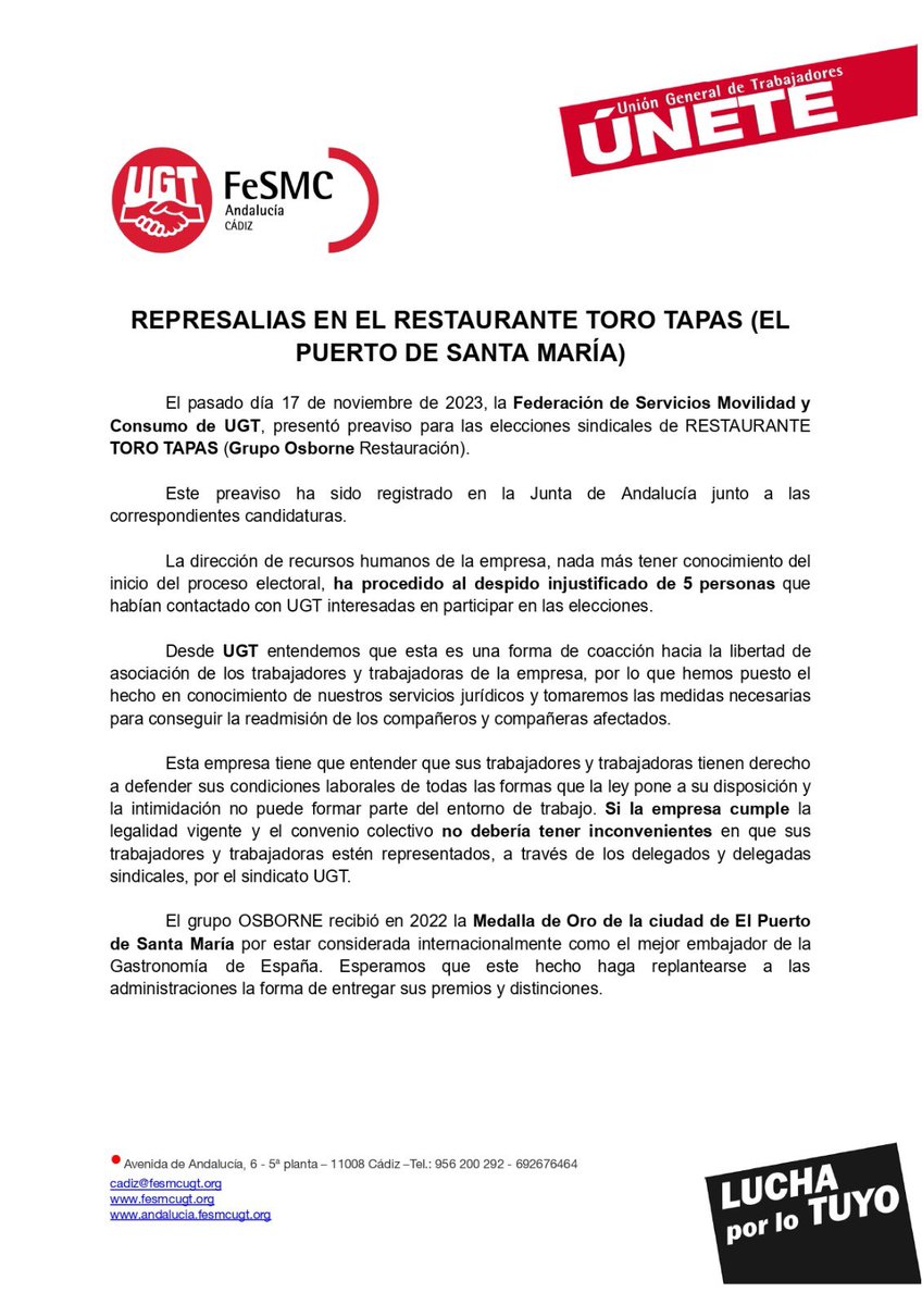 FeSMC UGT CADIZ (@fesmcugtcadiz) on Twitter photo 