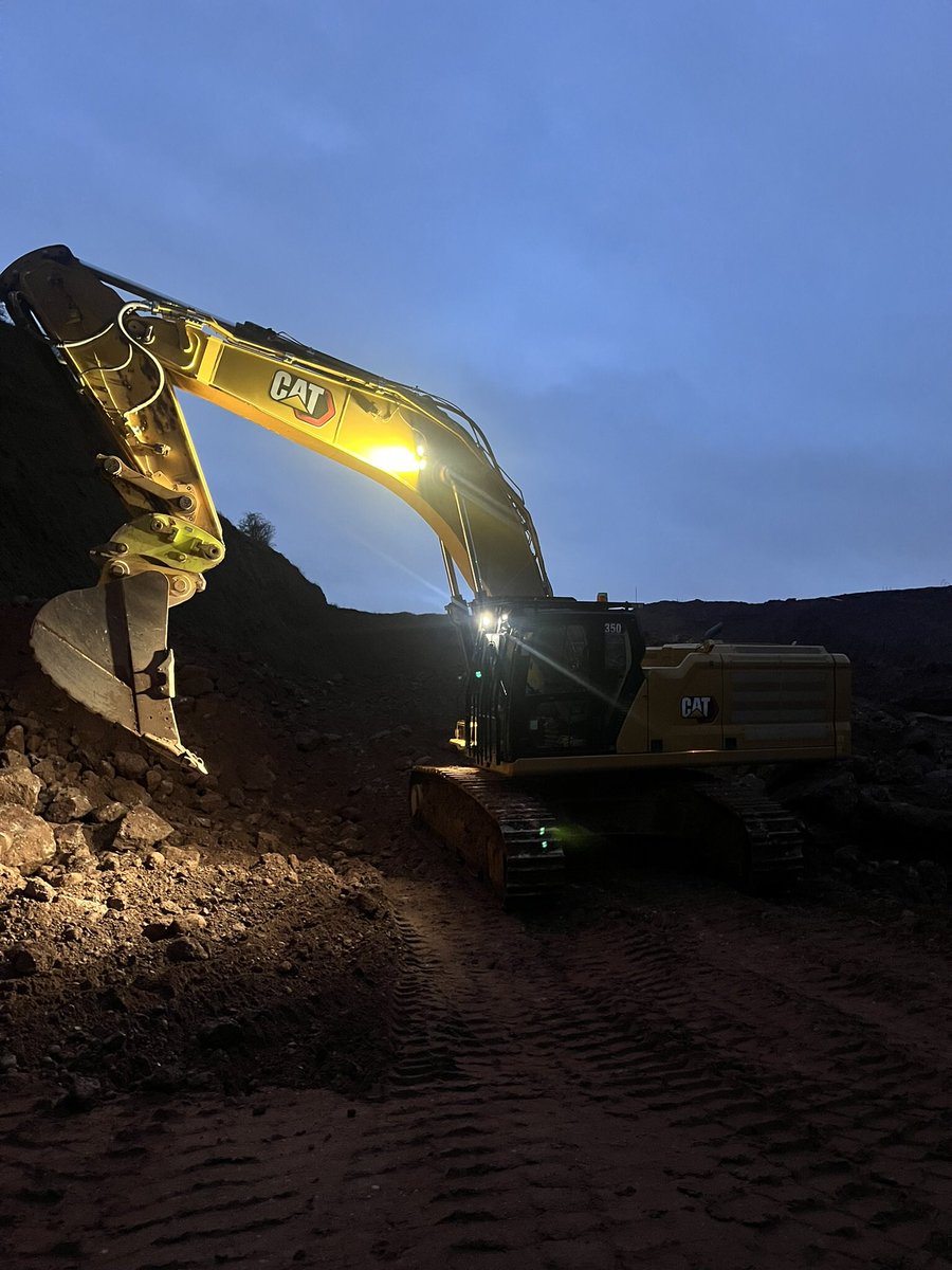 Stockpiling the oversized mineral tonight.