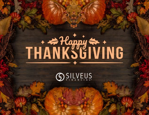 Silveus Financial wants to wish you a Happy Thanksgiving! Enjoy the weekend!
Our offices will be closed Thursday, November 23rd.

#happythanksgiving2023