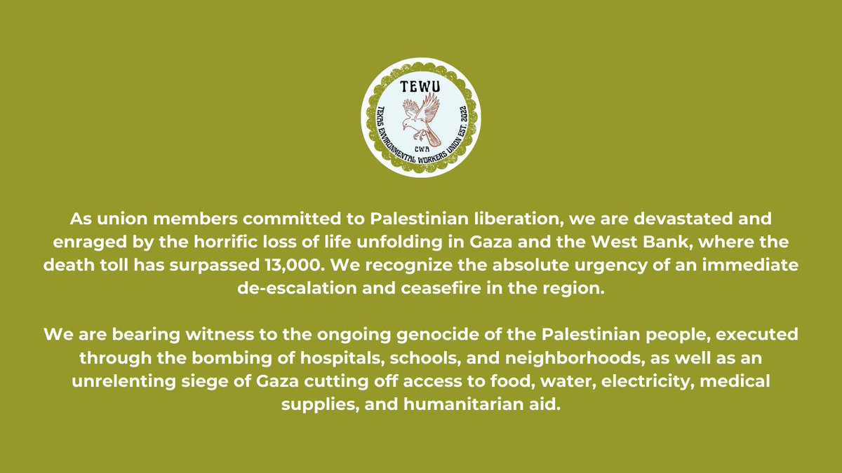 Texas Environmental Workers Union tweet media