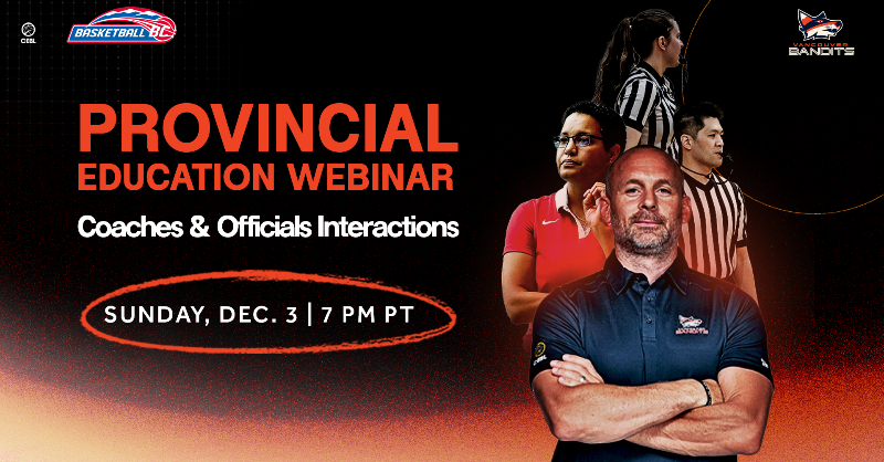 vancitybandits's tweet photo. The Bandits and @BasketballBC are hosting a free, virtual seminar for basketball coaches and officials across BC on Dec. 3. 🏀

Speakers include @juliushoops, @CherylJeanPaul and additional coaches to be announced.

All participants must register to receive the webinar link. ⤵️