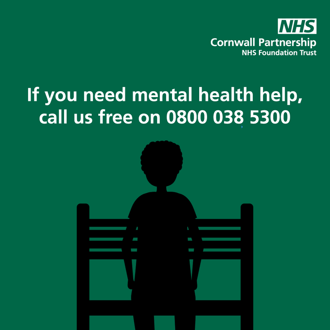 However you're feeling, you do not have to face it alone. Call our free 24/7 mental health line on 0800 038 5300 for help and support.