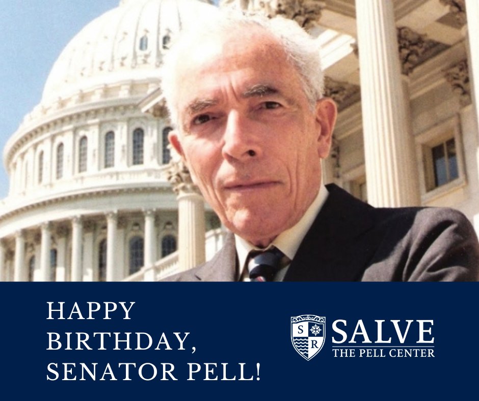 Today, we celebrate the life of Sen. Claiborne Pell who believed that politics is about translating ideas into action to help people. This idea animates our work that aims to foster civic engagement and participation to make the world a better place.