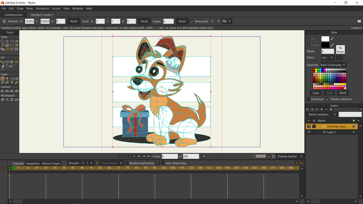 RadkaReborn's tweet photo. The state of SVG import into non-mainstream animation software:
MOHO 12.5
Synfig Studio 1.4.2
Enve 
Yeah, Enve looks fine at first glance, but it has some trouble with masks (just look at the eyes). Still, how come that Enve is so much better than Moho and Synfig? https://t.co/3SlVEEPRSP