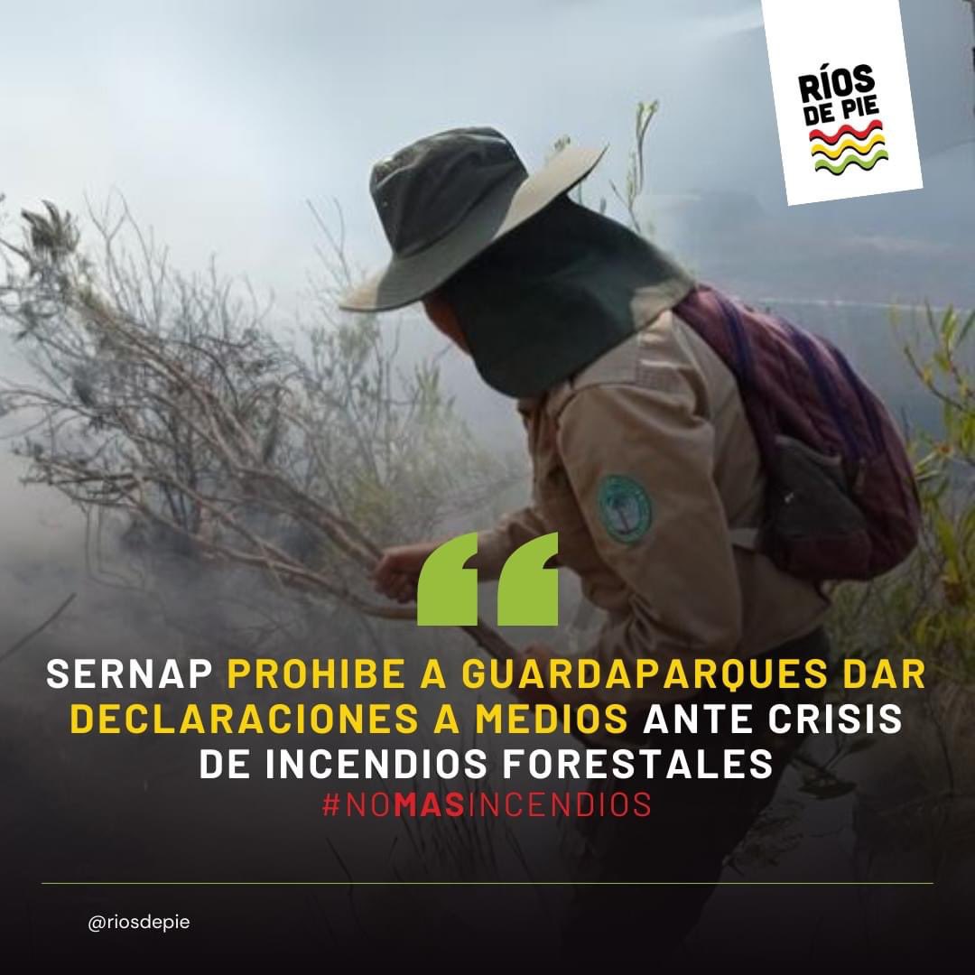 RiosDePie's tweet photo. #ALERTA Violación al derecho a la libre expresión de guardaparques por el gobierno boliviano: Director de Planificación del Sernap, Moisés Yonyun Hur Torrez, firmó el documento ayer, el cual advierte a guardaparques sobre posibles sanciones por incumplimiento. https://t.co/9Swb0vK0mb