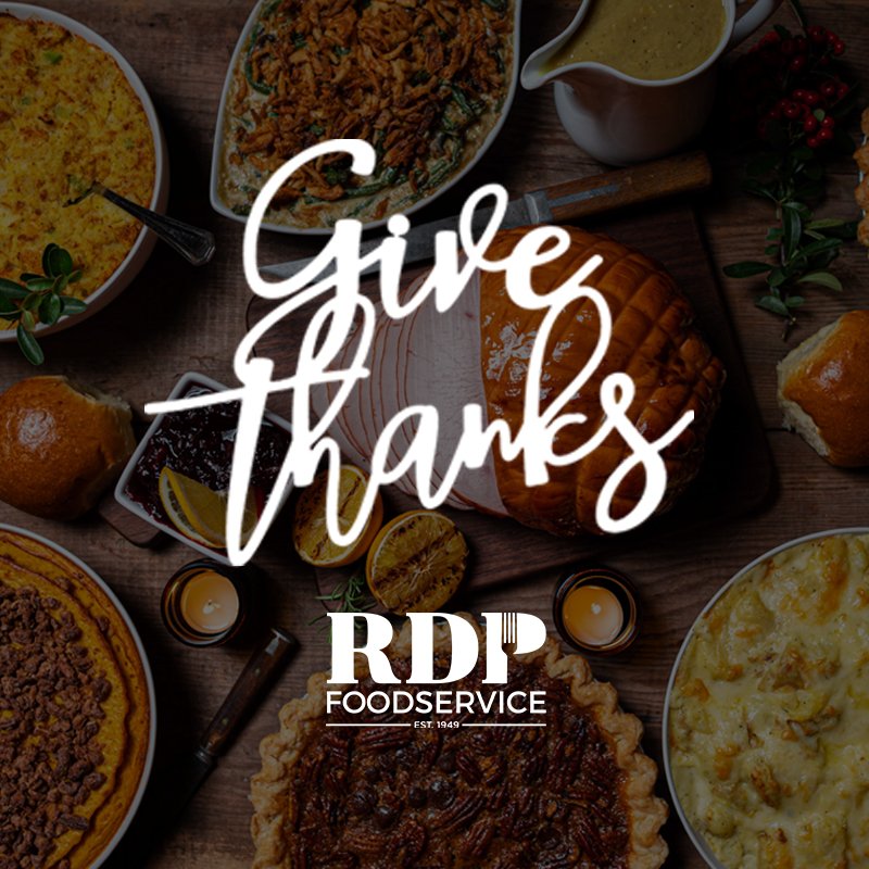 RDPFoodservice's tweet photo. From the RDP family to yours, Happy Thanksgiving https://t.co/Hn49ui5n89