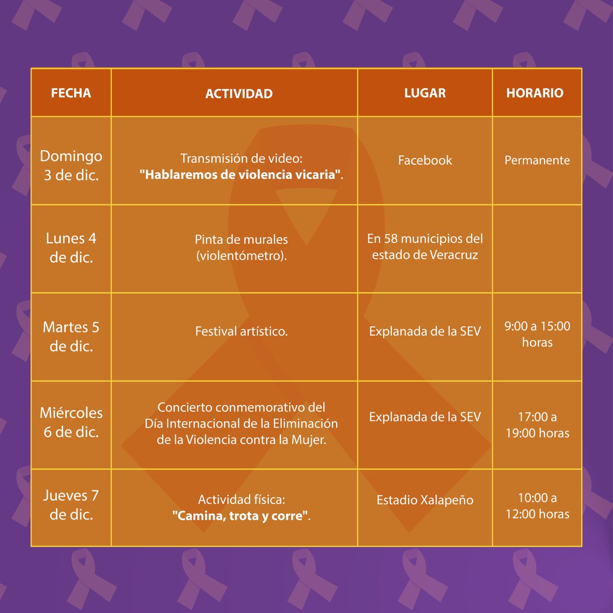 SEducacionVer's tweet photo. 🟠¡16 días de activismo!🟠

Únete a la jornada internacional para prevenir y crear conciencia, sobre las consecuencias de la violencia de género en la salud y bienestar de mujeres y niñas.  👧🧡👦

¡Por una vida libre de violencia! 🕊️✨ https://t.co/nKZgPPGFq0