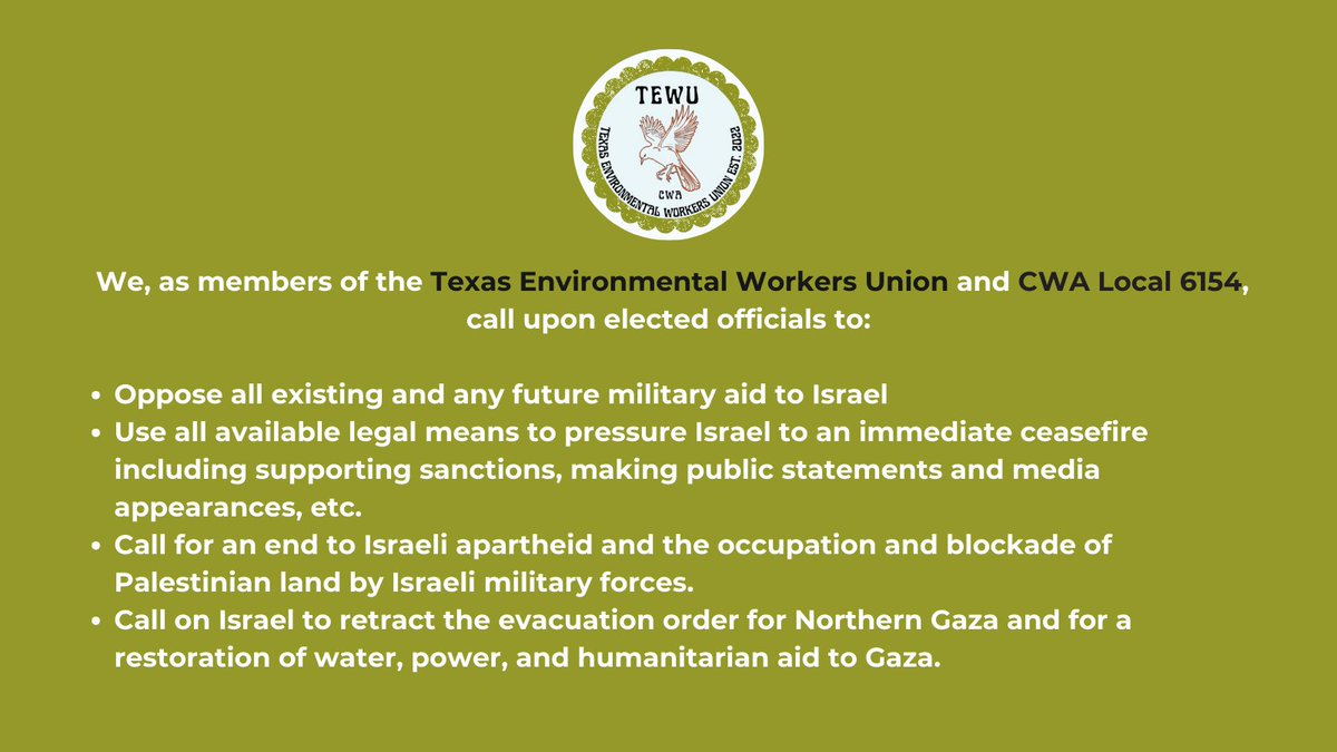 Texas Environmental Workers Union tweet media