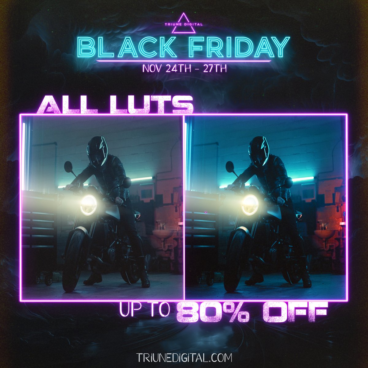 Our Black Friday Sale is almost here! Grab our LUTS and way more for up to 80% the 1st hour! 

Click for more! ow.ly/295c50Qa66L