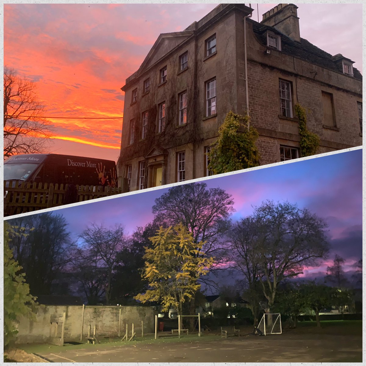 toc2584's tweet image. There’s some benefits to the clocks changing! Stunning building in a beautiful setting under nature’s natural light.  Very excited to be taking on the headship of this place in January!