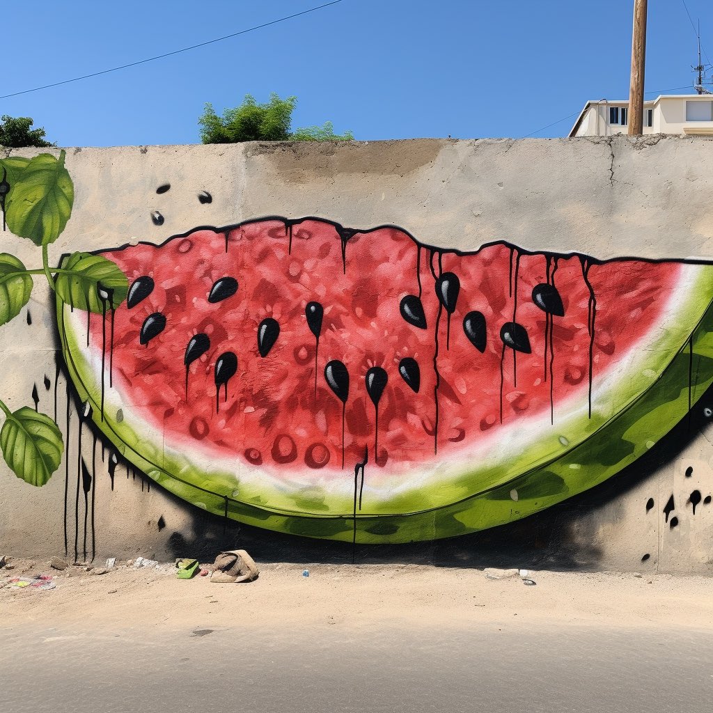 Journeying back to 1967 after the Six-Day War, when the Palestinian flag faced a ban in the West Bank and Gaza, a unique symbol of defiance emerged. In response, Palestinians turned to an unexpected canvas – the watermelon. 🍉
#FreePalestine #ceasefirenow