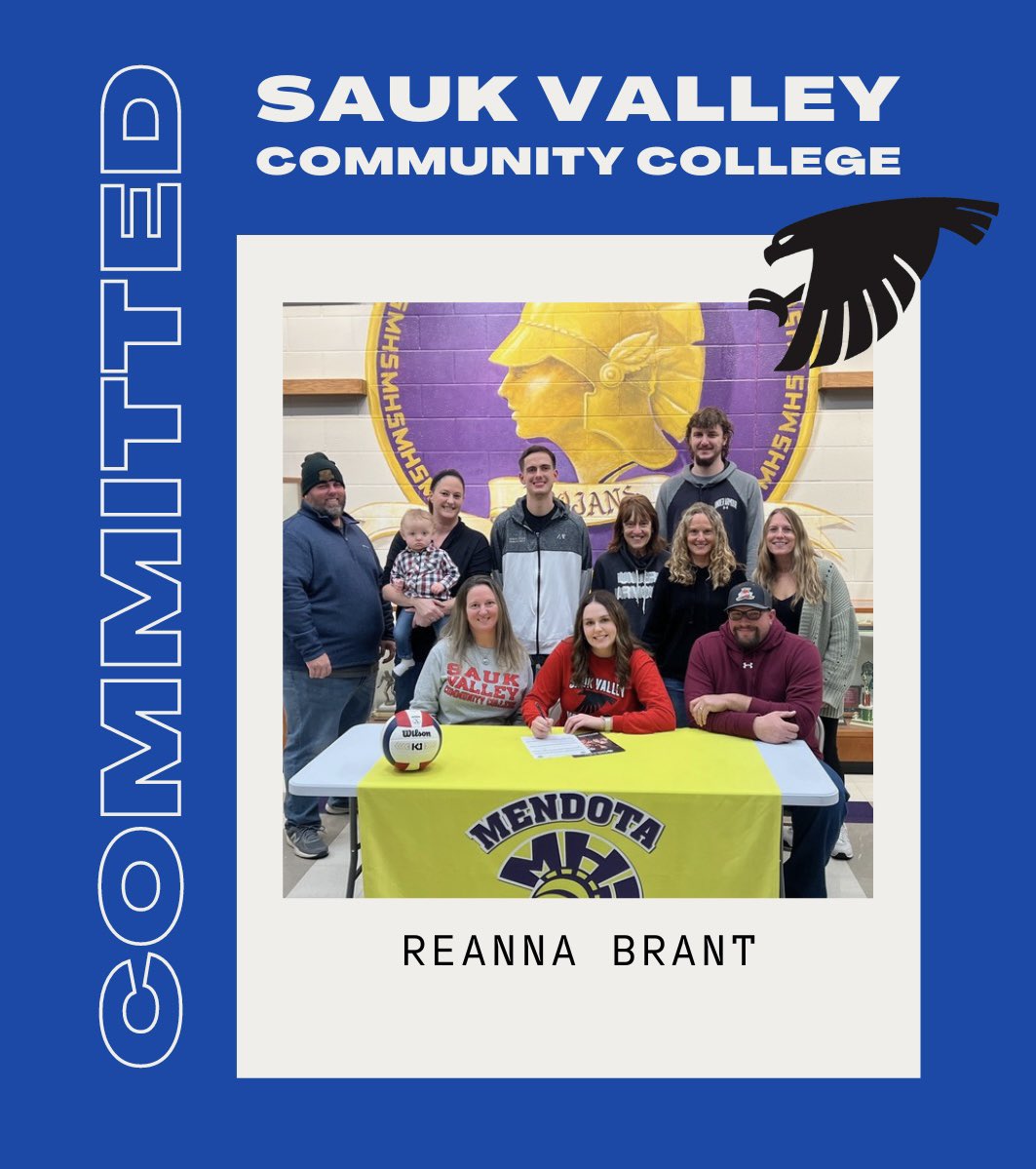 Congrats to 18 Red MH ReAnna Brant on her commitment to Sauk Valley Community College! Our LJSR Family is extremely proud of you!! ❤️💙