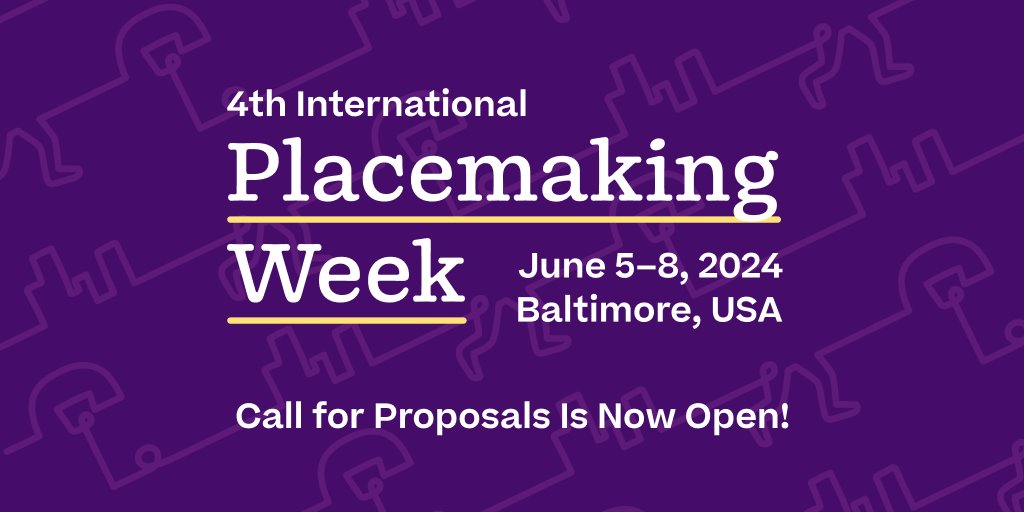 PPS_Placemaking's tweet photo. Share your #publicspace expertise at Placemaking Week 2024 in #Baltimore! Submit a proposal on any of the following topics or surprise us:
⛲️All things waterfronts
🍅Food and land justice
💡Creative placemaking and #placekeeping
Application closes 12/7: https://t.co/gDZ3AOU9po https://t.co/NYwCTrO7yP