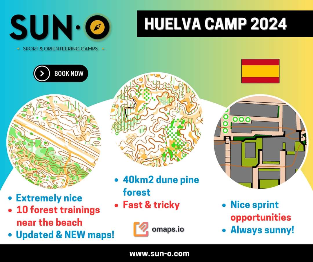 Sun-O (@sun_o_com) on Twitter photo 🚨 Sun-O Camp Huelva 2024 🇪🇸
🟠 45km2 of maps (most of them new or renewed in the last 18 months) around Punta Umbria holiday resorts.
🟠 Endless hours and kms of orienteering in varied and challenging terrains.
Website: sun-o.com
Email: info@sun-o.com 🚨 Sun-O Camp Huelva 2024 🇪🇸
🟠 45km2 of maps (most of them new or renewed in the last 18 months) around Punta Umbria holiday resorts.
🟠 Endless hours and kms of orienteering in varied and challenging terrains.
Website: sun-o.com
Email: info@sun-o.com