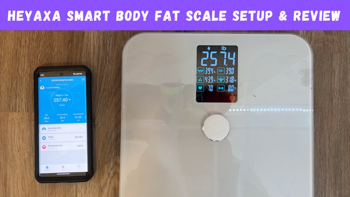 bigcvlogs's tweet image. Today we setup and review the #HEYAXA Smart Body Fat Scale.
This #SmartScale works with an App via Bluetooth to tell you your weight, body fat, muscle weight, bone weight and more.
Check out the setup and our review of this #BodyFatScale.

youtu.be/CbN2nqeLnZ4 

#WeightLoss